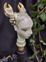 Zodiac Ceramic Wine Corks - CANCER - White, grey and gold color - Image 3