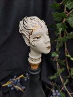 Zodiac Ceramic Wine Corks - PISCES - White and grey color - Image 2