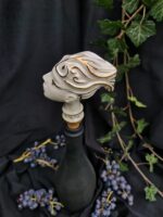 Zodiac Ceramic Wine Corks - PISCES - White and grey color - Image 4