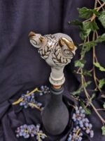 Zodiac Ceramic Wine Corks - CANCER - Light blue, white and gold color - Image 3