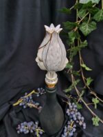 Zodiac Ceramic Wine Corks - GEMINI - Light blue, white and gold color - Image 2