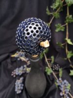 Apple Inspired Ceramic Wine Cork - Deep blue color