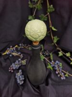 Round Elegance Wine Cork - Matte sage green color