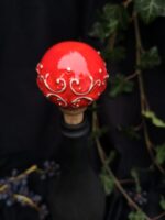 Round Elegance Wine Cork - Red color - Image 2