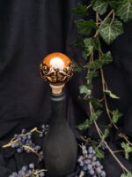 Round Elegance Wine Cork - Brown color - Image 2