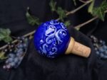 Round Elegance Wine Cork - Deep blue color - Image 3