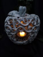 Apple-Shaped Candle Holder - Blueish grey - Image 2