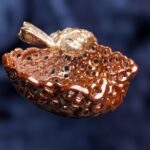 Apple-Shaped Ceramic Bowl - Bronze and gold color - Image 5