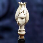 Zodiac Ceramic Wine Corks - GEMINI - Pearly white and gold - Image 5