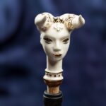 Zodiac Ceramic Wine Corks - TAURUS - White, pearly white and gold - Image 2