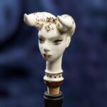 Zodiac Ceramic Wine Corks - TAURUS - White, pearly white and gold - Image 5