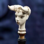 Zodiac Ceramic Wine Corks - TAURUS - White, pearly white and gold - Image 6