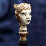 Zodiac Ceramic Wine Corks - LEO - Brown color