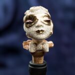 Golden Masquerade Inspired Ceramic Wine Cork - Unveiling Faces in Corks - Image 2