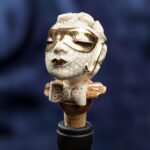 Golden Masquerade Inspired Ceramic Wine Cork - Unveiling Faces in Corks - Image 5