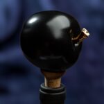 Apple Inspired Ceramic Wine Cork - Black color - Image 6