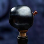 Apple Inspired Ceramic Wine Cork - Matte dark grey color - Image 2