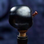 Apple Inspired Ceramic Wine Cork - Matte dark grey color - Image 3