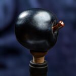 Apple Inspired Ceramic Wine Cork - Matte dark grey color - Image 5