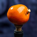Apple Inspired Ceramic Wine Cork - Orange color - Image 6