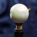 Apple Inspired Ceramic Wine Cork - Pearl color - Image 2