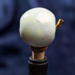 Apple Inspired Ceramic Wine Cork - Pearl color - Image 4