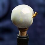 Apple Inspired Ceramic Wine Cork - Pearl color - Image 5