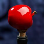 Apple Inspired Ceramic Wine Cork - Red color - Image 4
