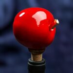 Apple Inspired Ceramic Wine Cork - Red color - Image 6