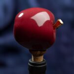 Apple Inspired Ceramic Wine Cork - Rich red color - Image 5