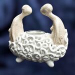 Togetherness Candle Holder - White crackle color - Image 3