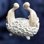Togetherness Candle Holder - White crackle color - Image 4