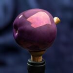 Apple Inspired Ceramic Wine Cork - Purple color