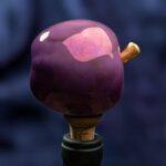 Apple Inspired Ceramic Wine Cork - Purple color - Image 3