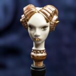 Zodiac Ceramic Wine Corks - ARIES - White, brown and gold color - Image 4