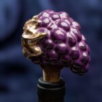The Vineyard Charm: Wine Cork Shaped like a Grape - Purple color - Image 5