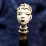 Lady of the Ocean Ceramic Wine Cork - Unveiling Faces in Corks - Image 4